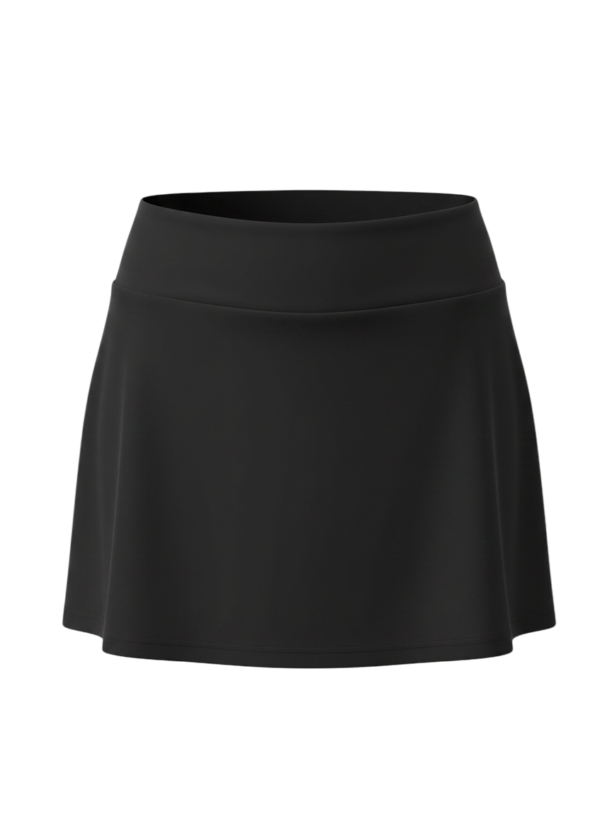 Womens Basic Black Skort