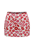 Lipstick Womens Skort